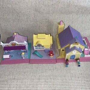 Vintage 1990s Bluebird Toys Polly Pocket Compact Playset Bundle